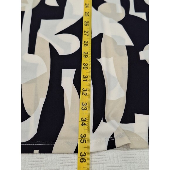 Joseph‎ Ribkoff Vanilla Multi Geometric Print Shirt Dress Ocean View Size 8 - Picture 7 of 9
